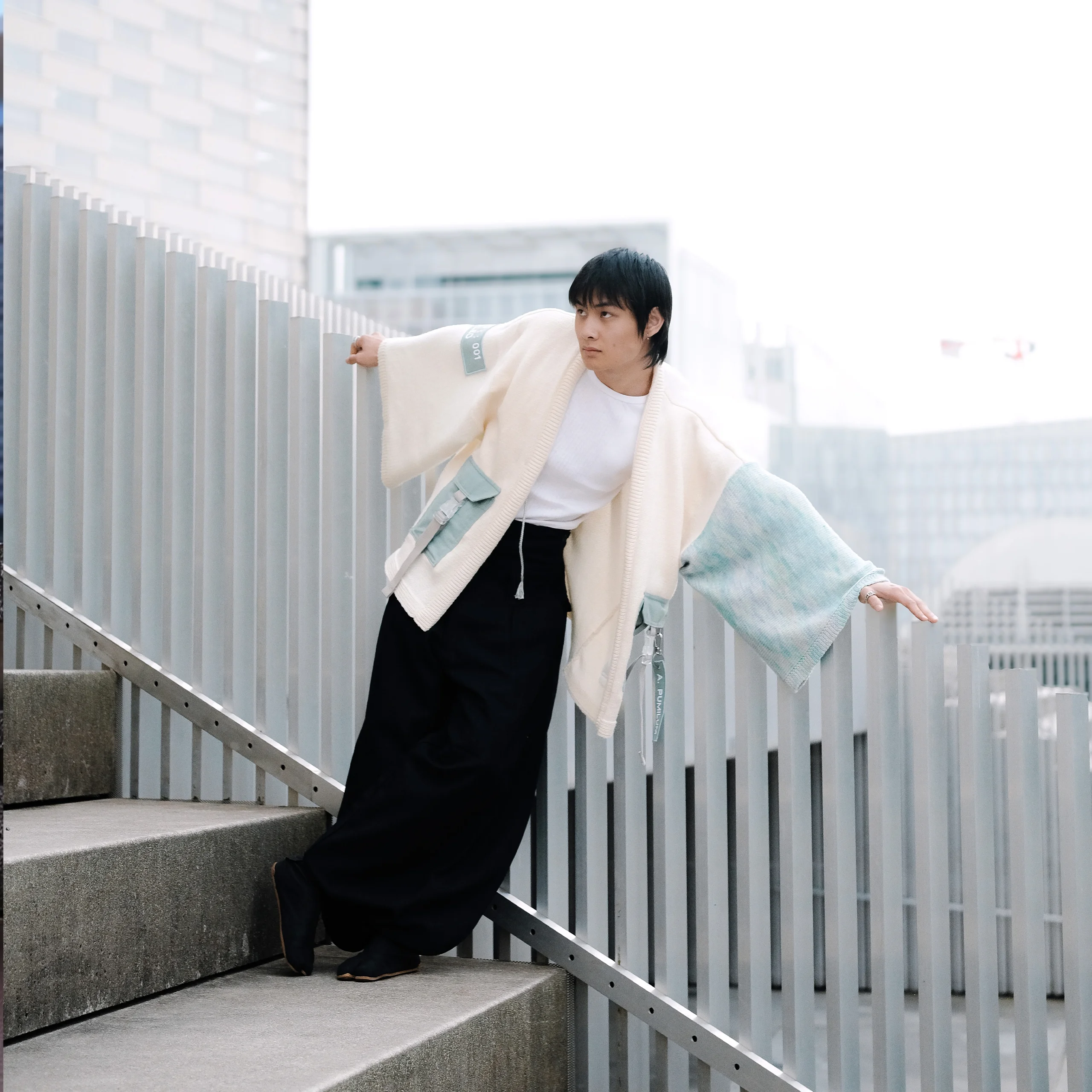 Kimonos artisanaux Procyon Lux et Nox en tricot fait main, mérinos éthique