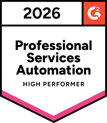 2026 G2 Badge - Professional Services Automation High Performer