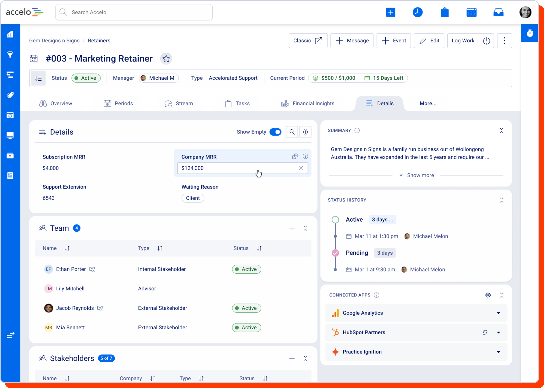 Details Tab