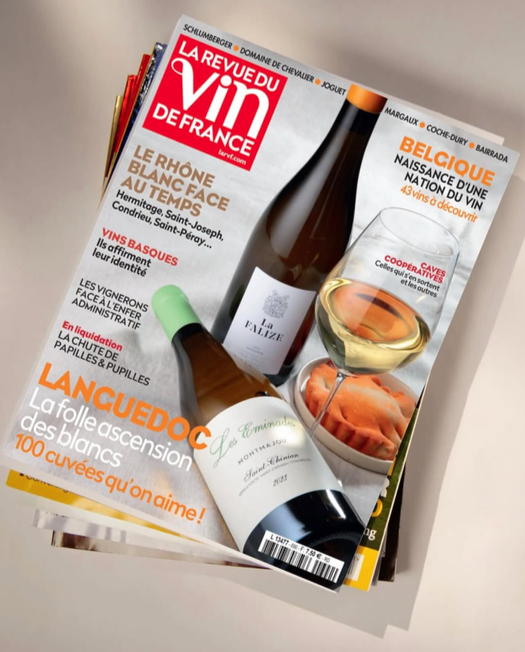 La Falize en couverture de la Revue des Vins de France