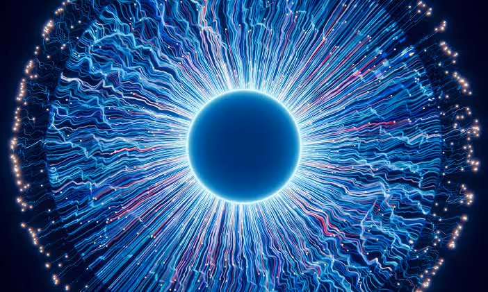 Glowing orb representing AI adoption
