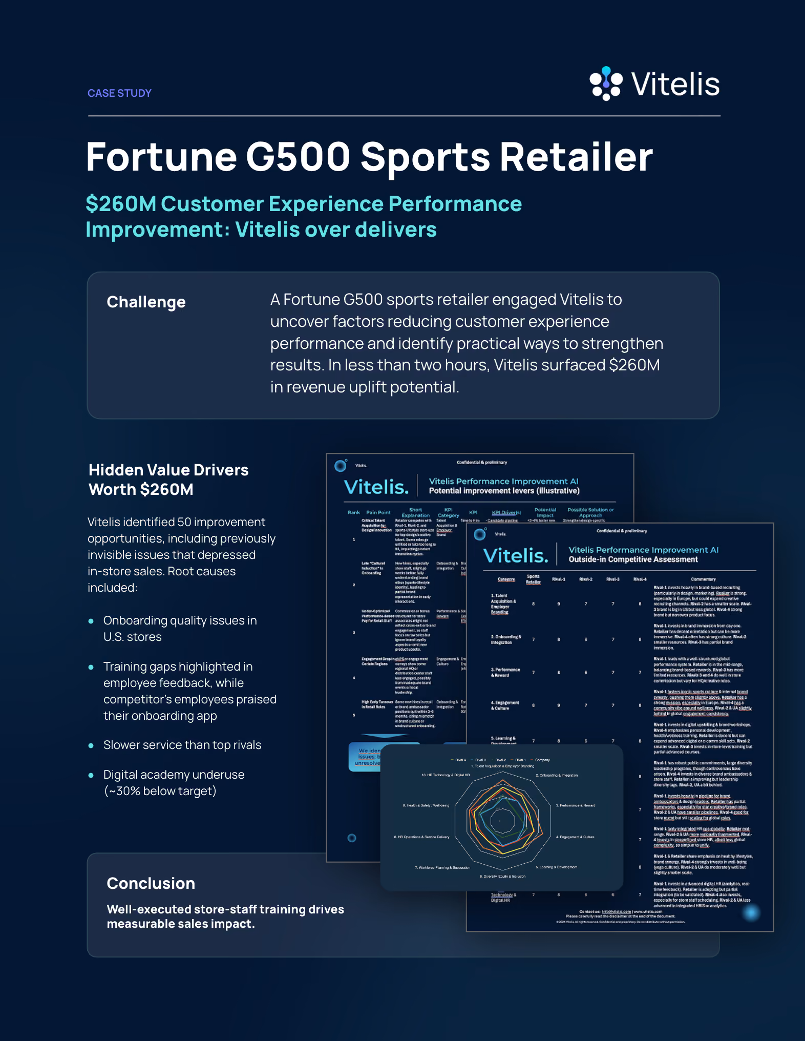 Vitelis analysis for a Fortune Global 500 sports retailer