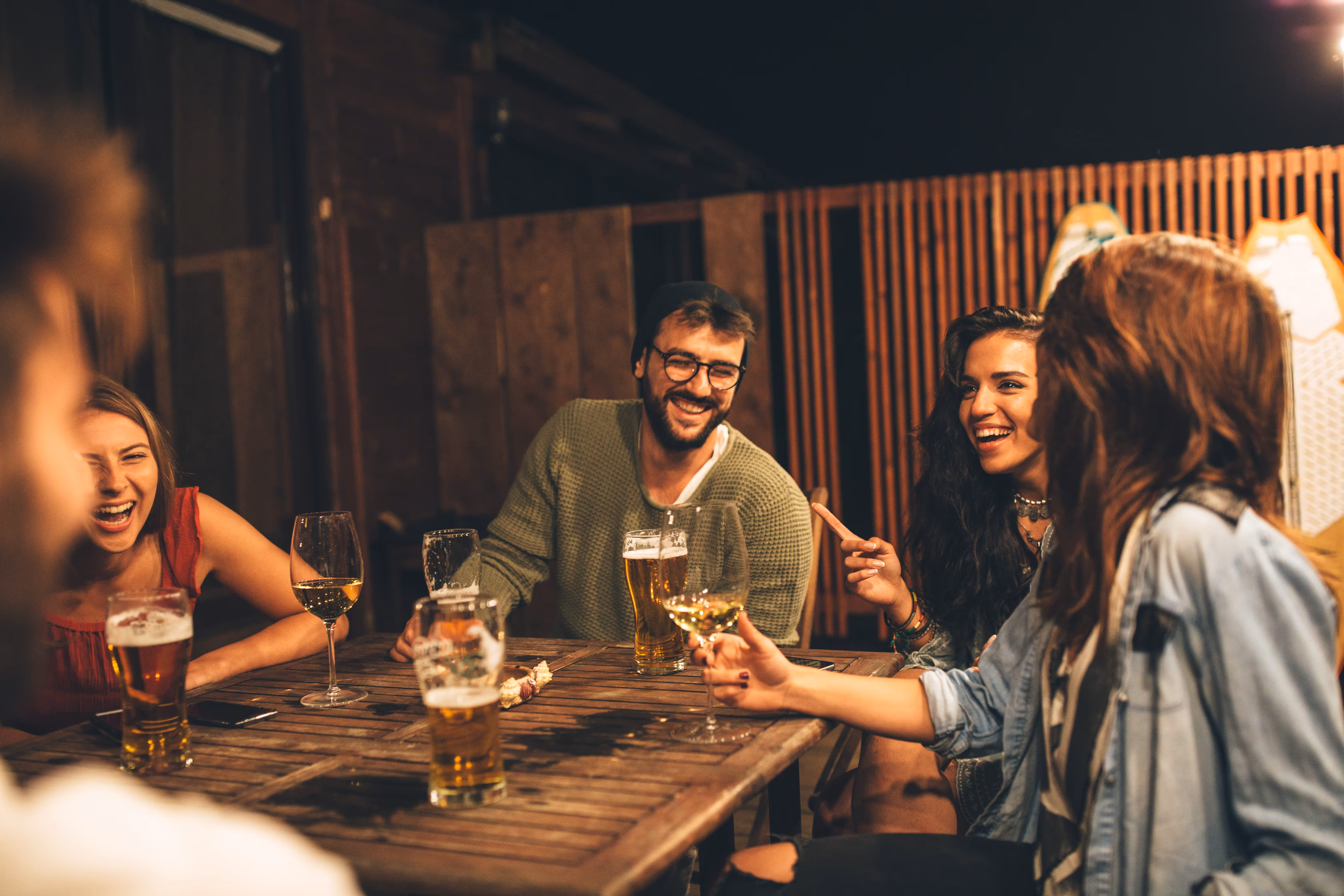 People hanging out stock image