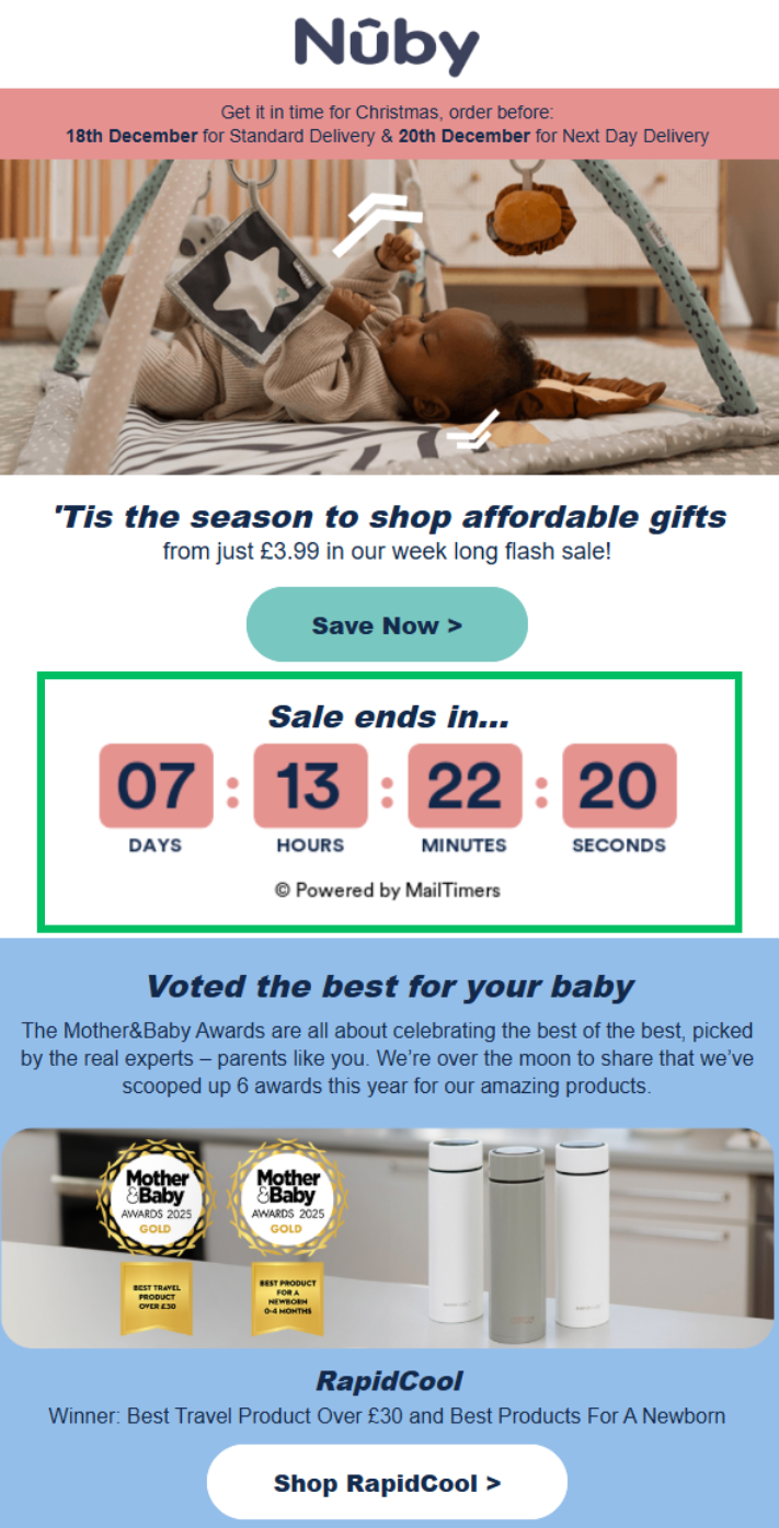 Coundown Christmas Email