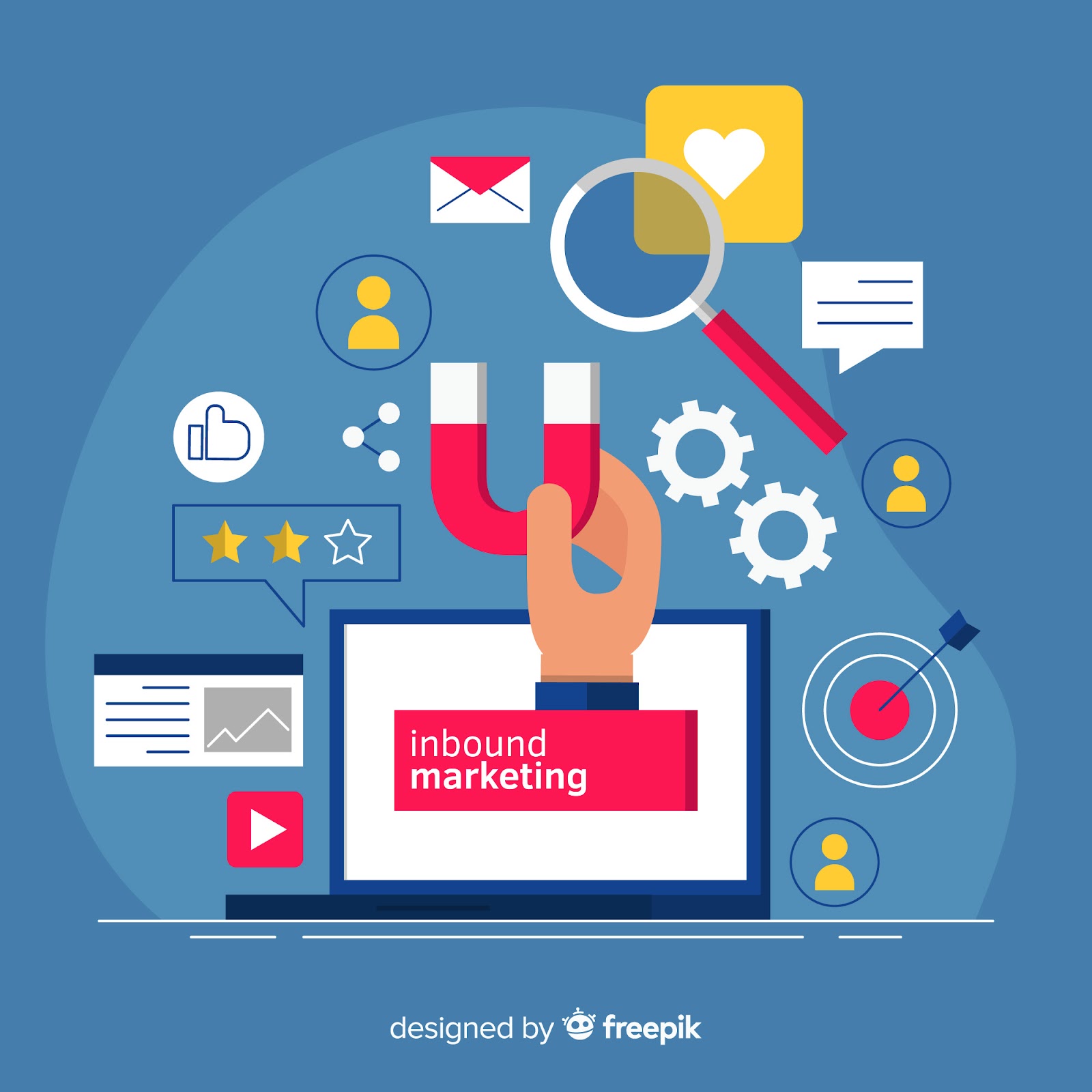 Vector Art of Inbound Marketing