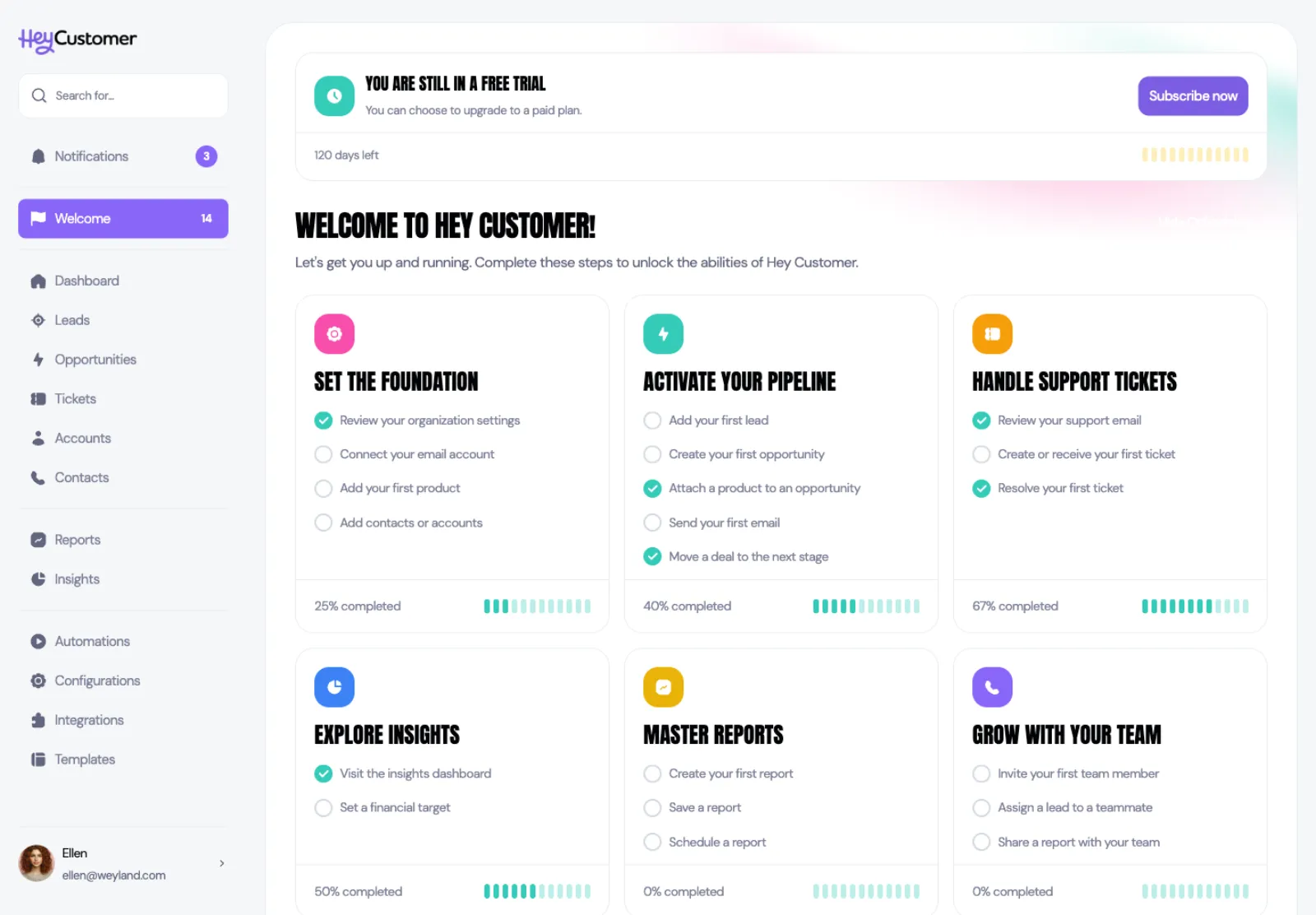 Getting started with Hey Customer