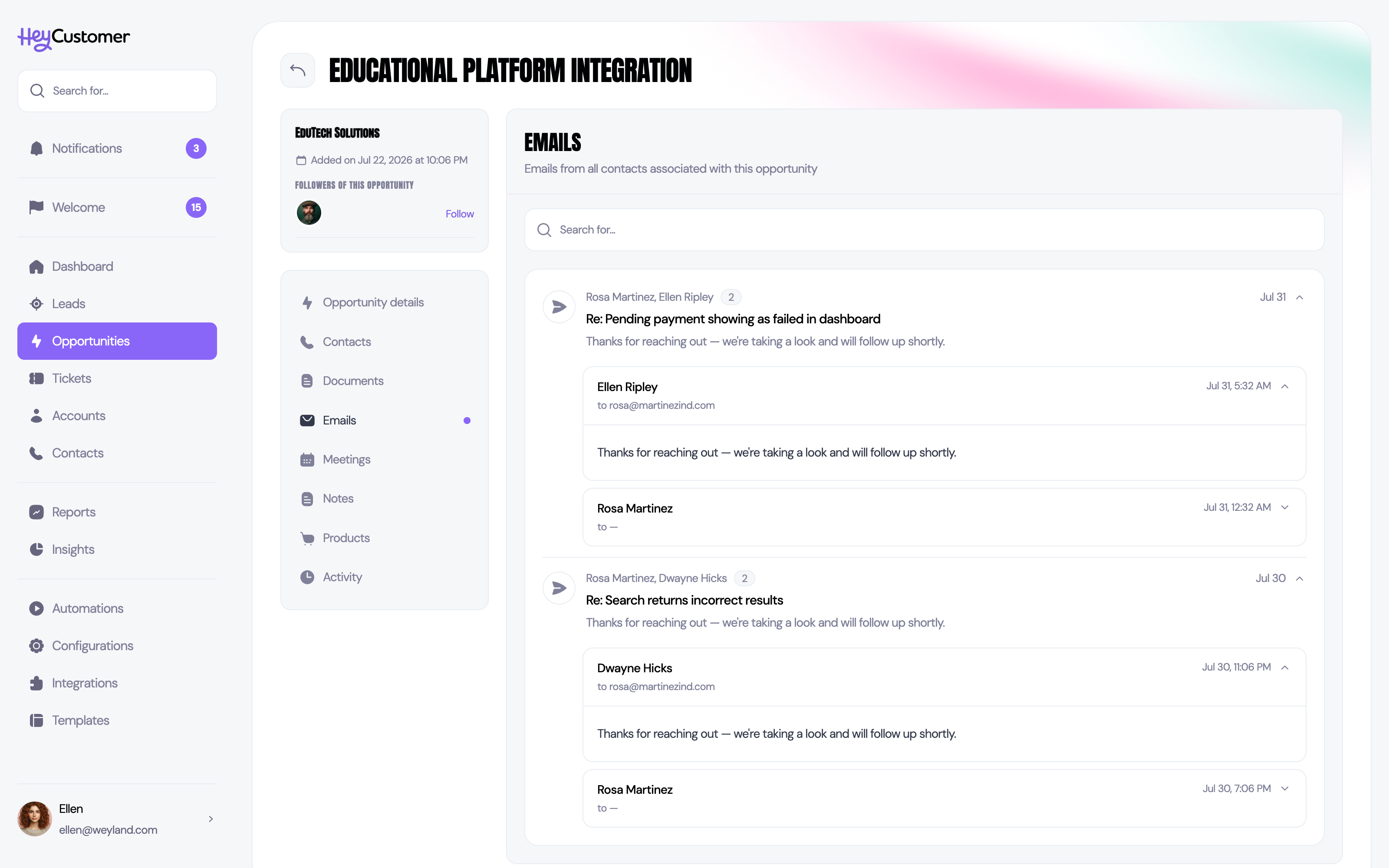 Email & Calendar Sync