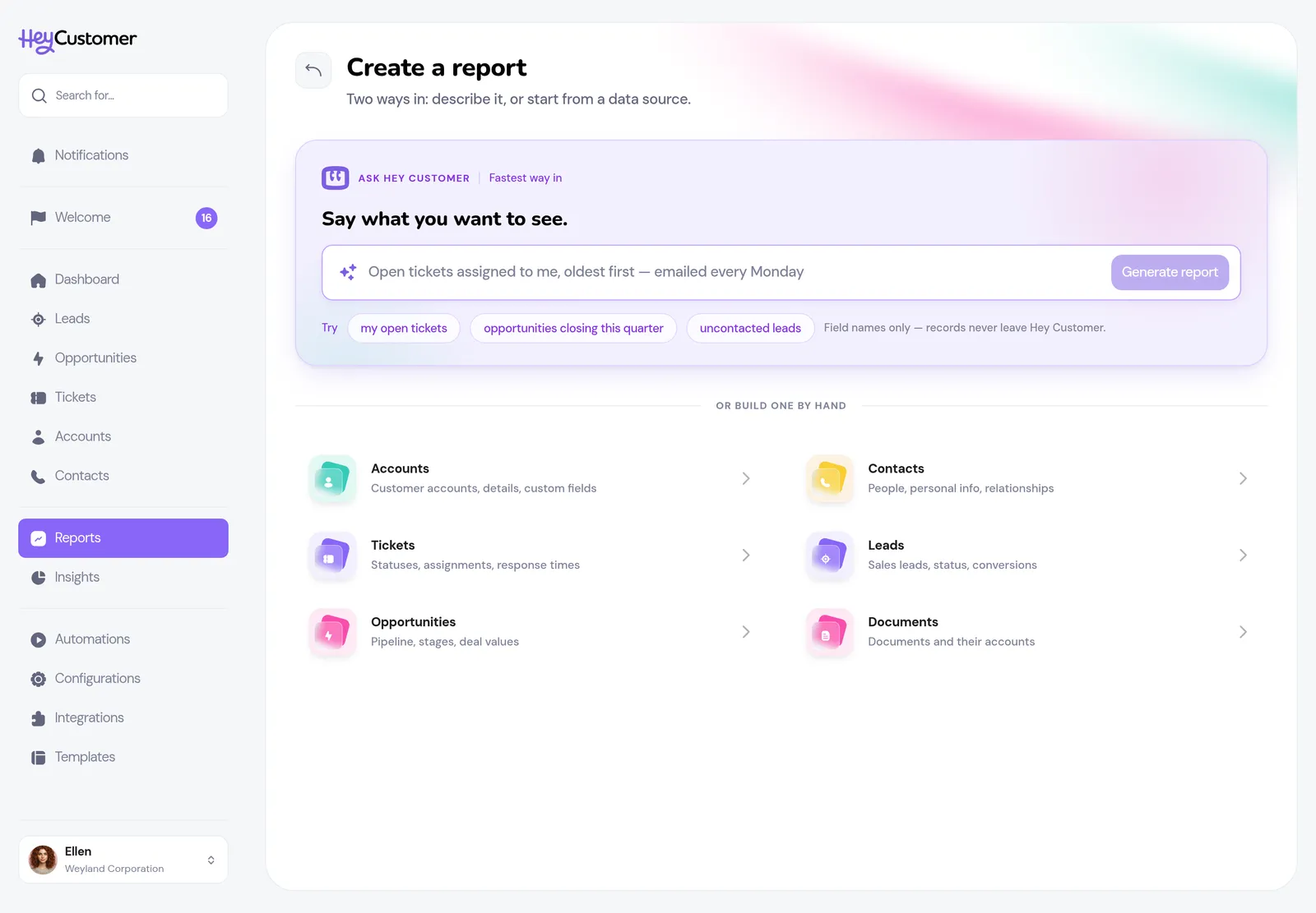 Reporting & Dashboards