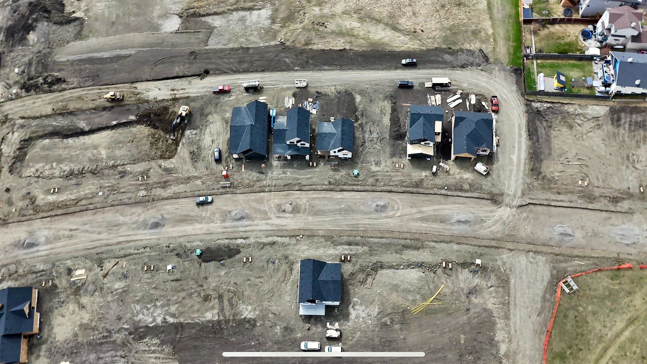 Aerial view of Diamond Ridge homes