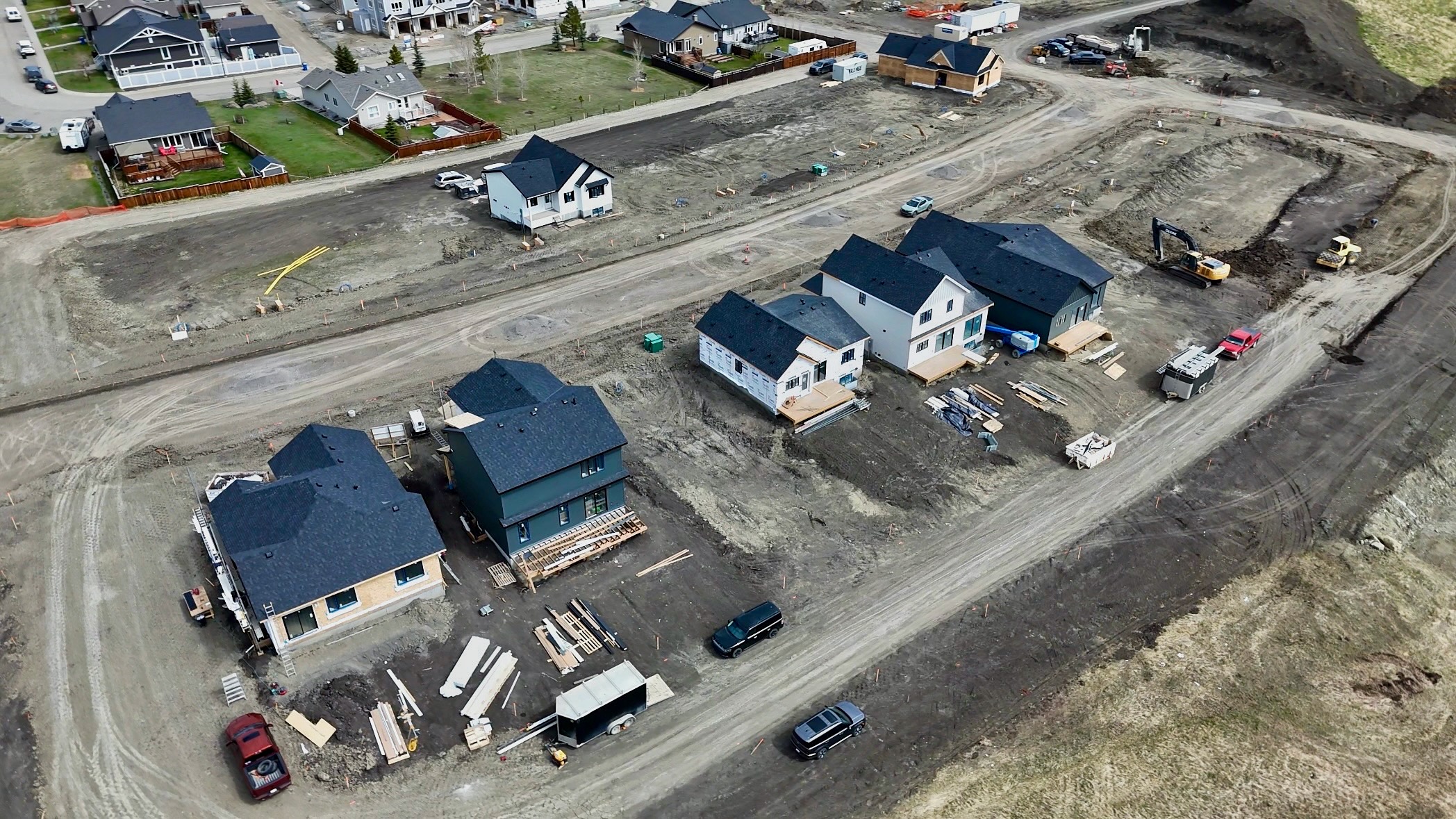 Aerial of Diamond Ridge homes