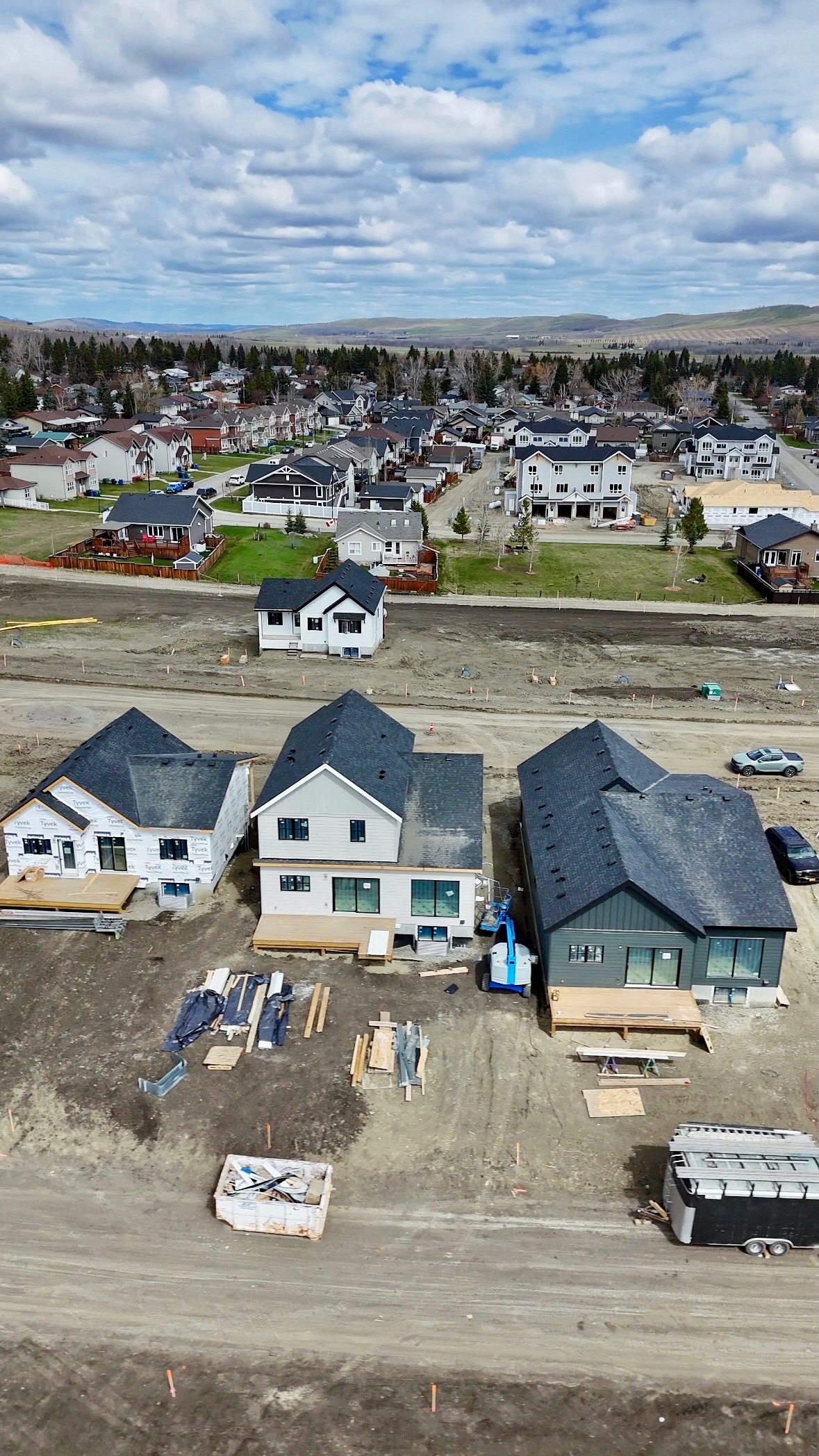 Aerial view of Diamond Ridge homes