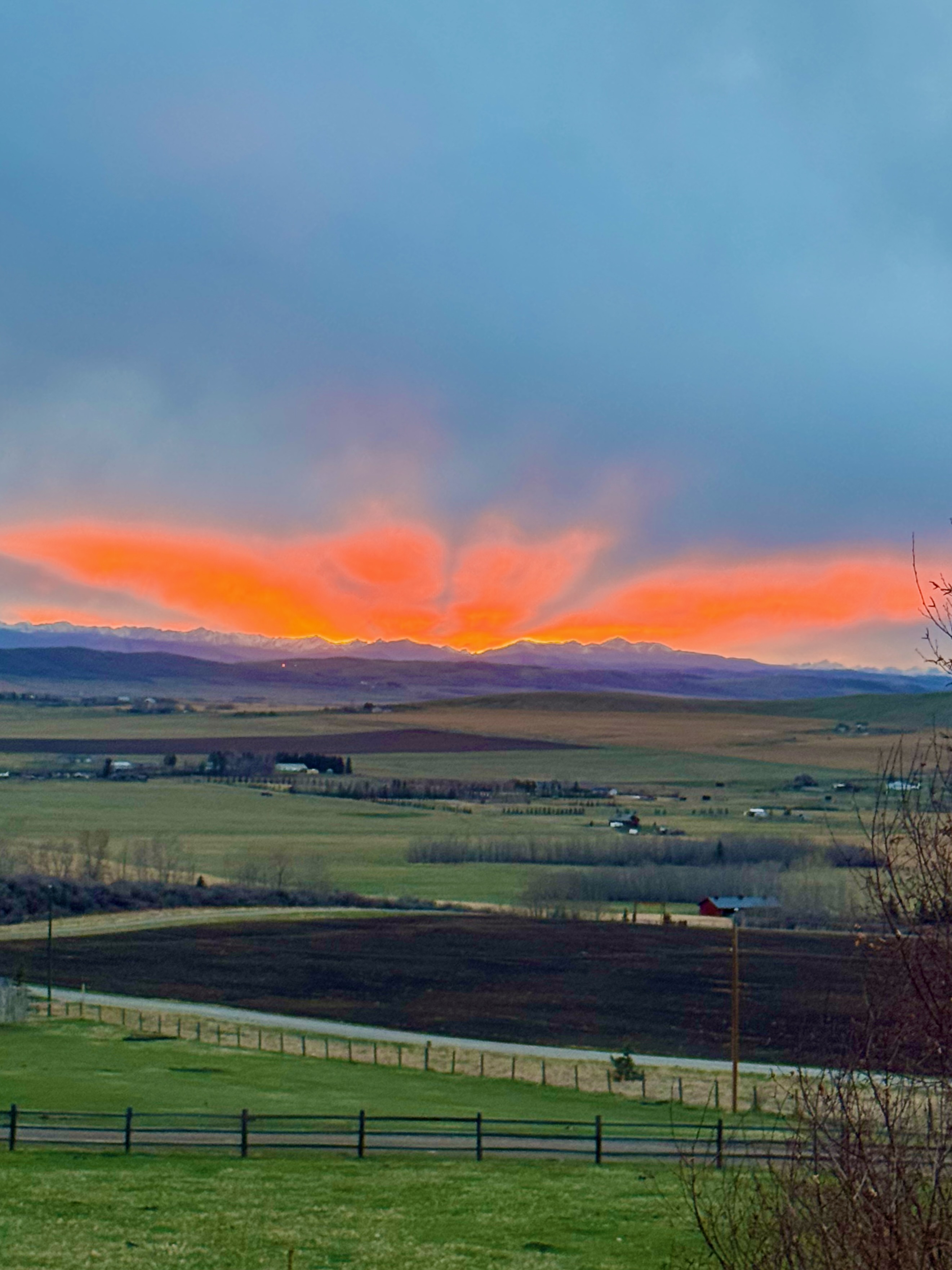 Sunset from Don's ranch