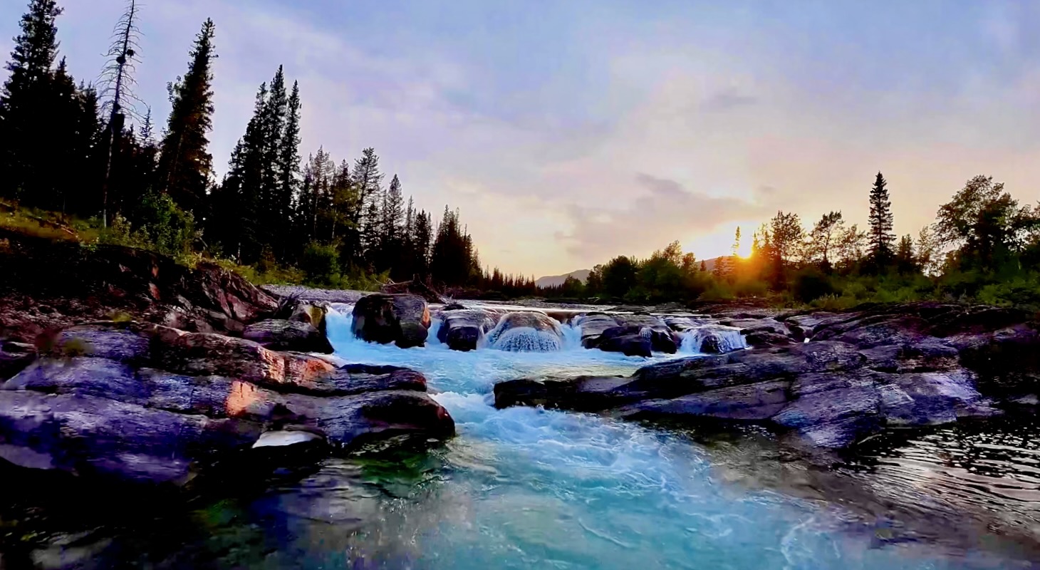 Sheep River at golden hour