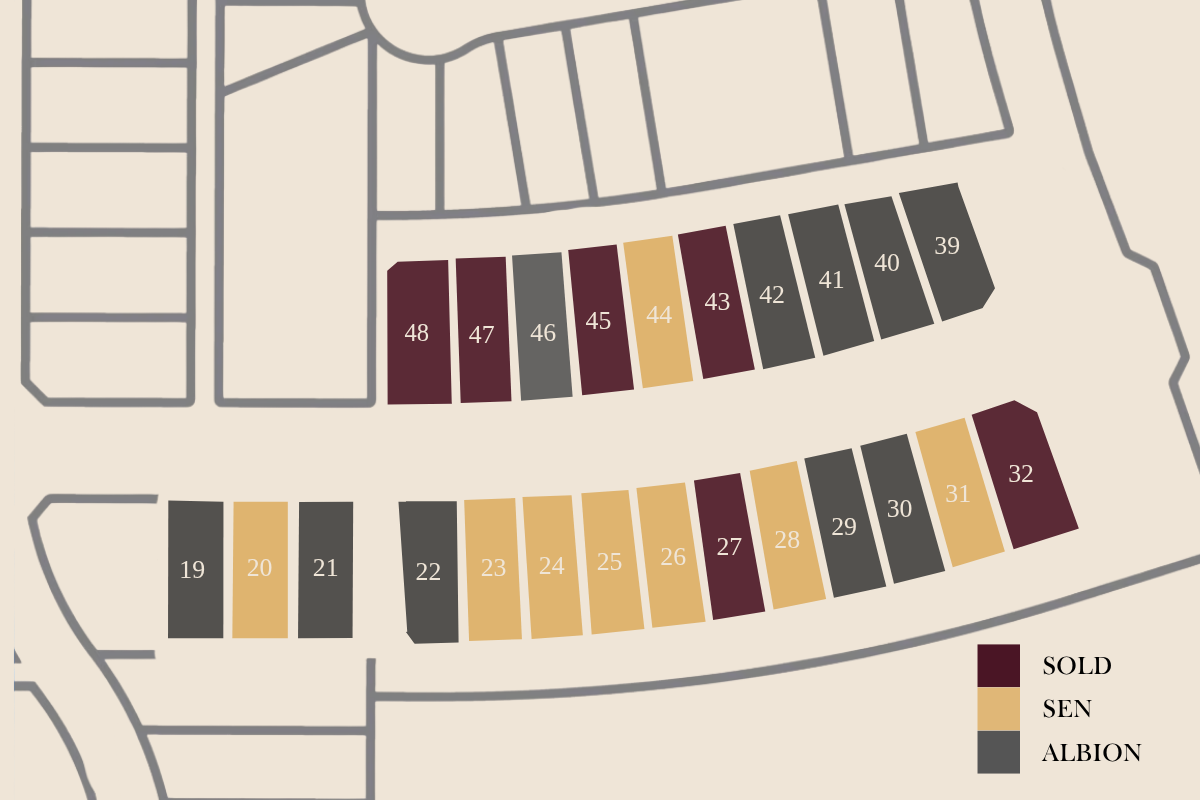 Diamond Ridge Phase 1 lot availability map
