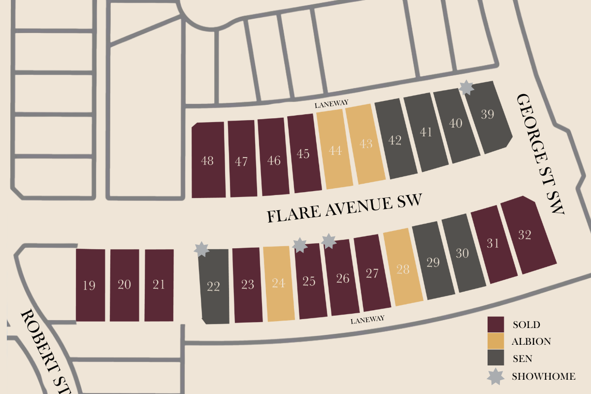 Diamond Ridge Phase 1 lot availability map