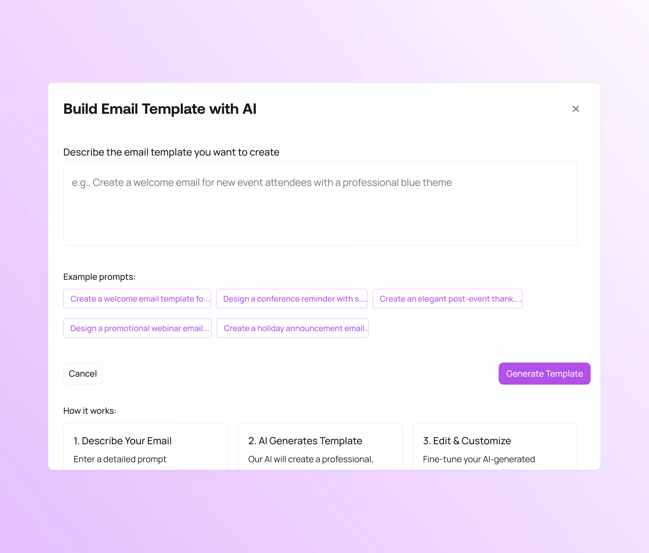 Event Marketing - AI-Assisted Copy Generation