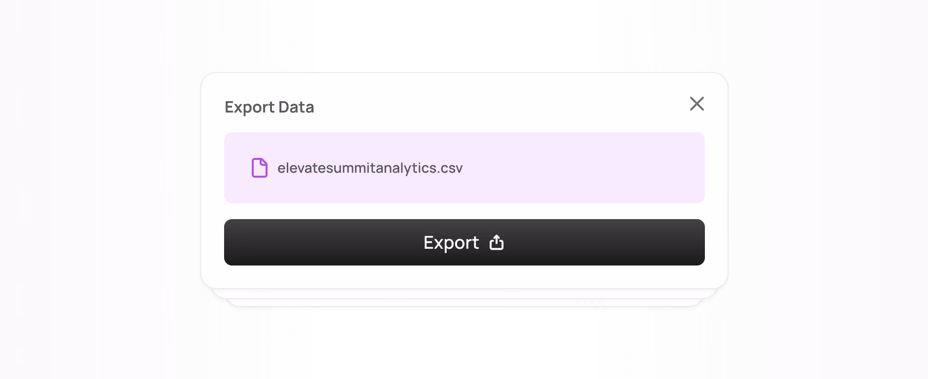 Event Websites - Exportable Reports