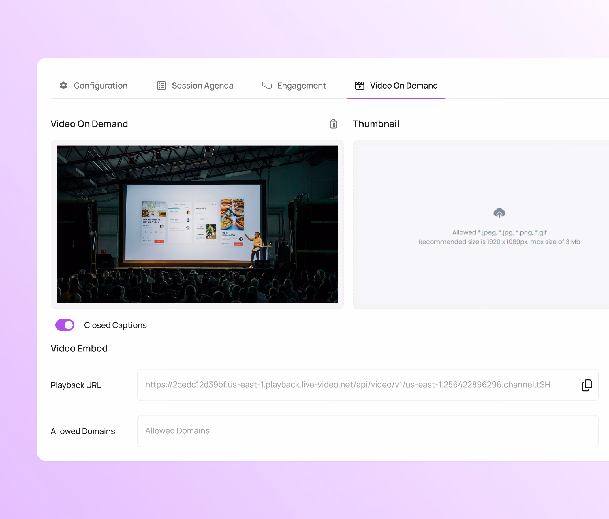 Livestream & VOD - Automatic Live-to-VOD