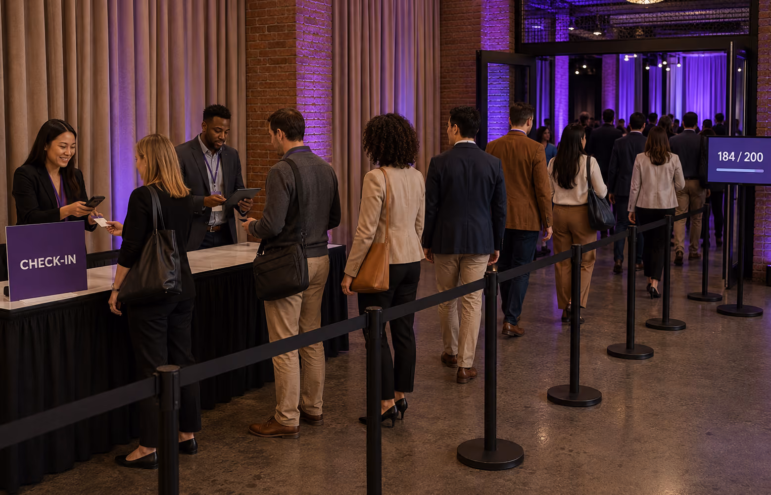 Onsite Check-in & Badging - Large In-Person Conferences