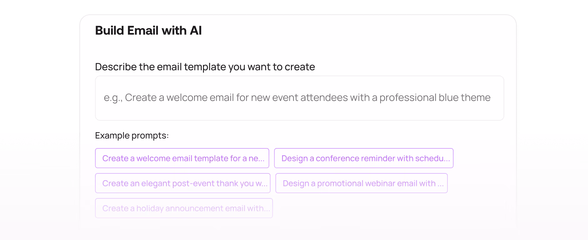 Multi-Event Management - AI Content Generation