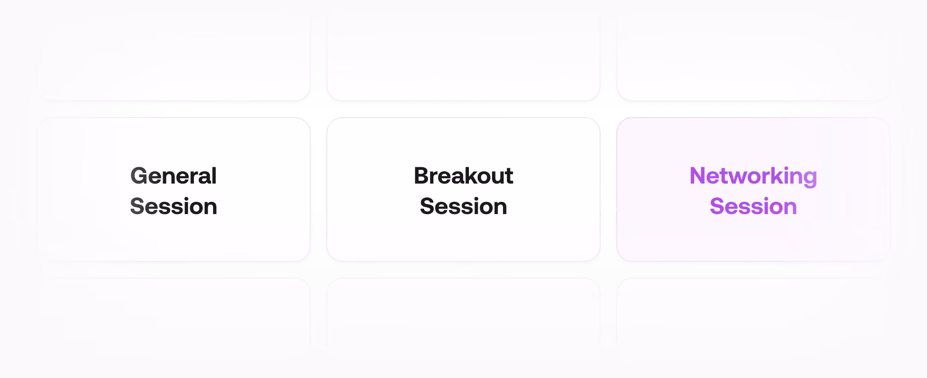 Multi-Event Management - Agenda & Session Templates