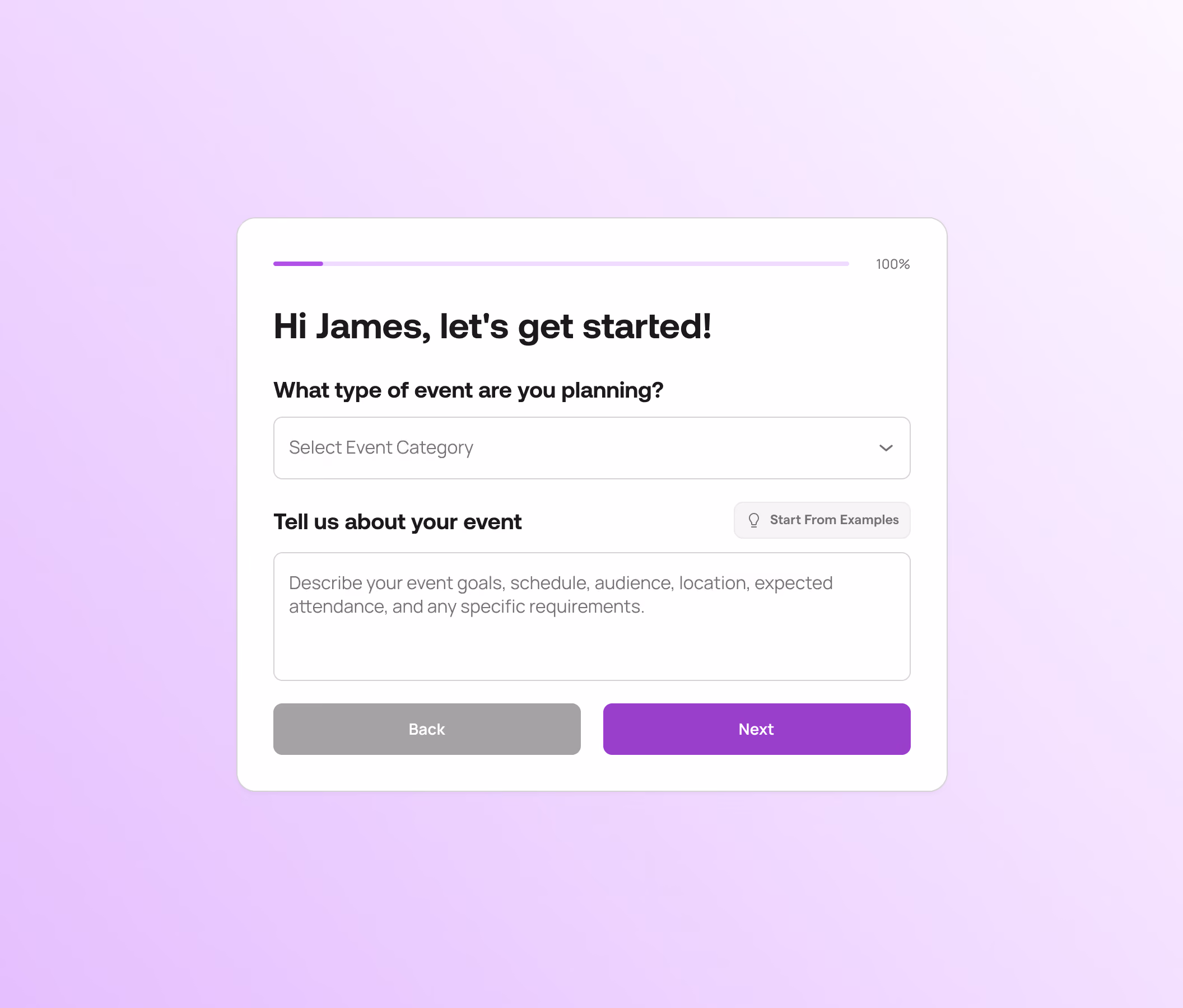 Feature - AI Event Builder