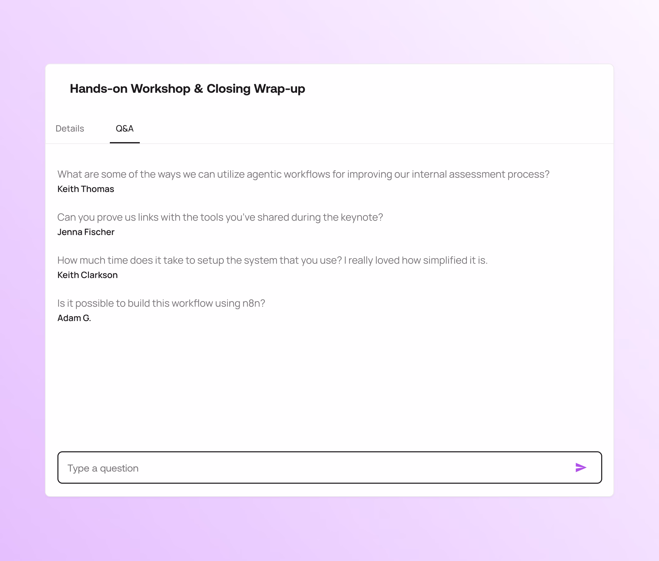 Networking & Engagement - Q&A