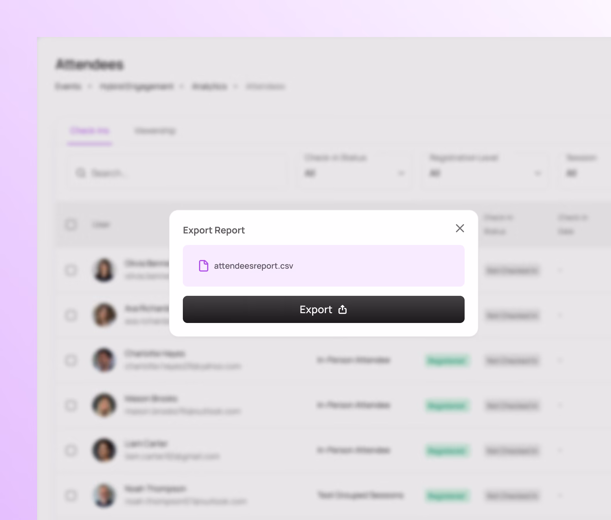 Analytics & Reporting - Exportable Reports