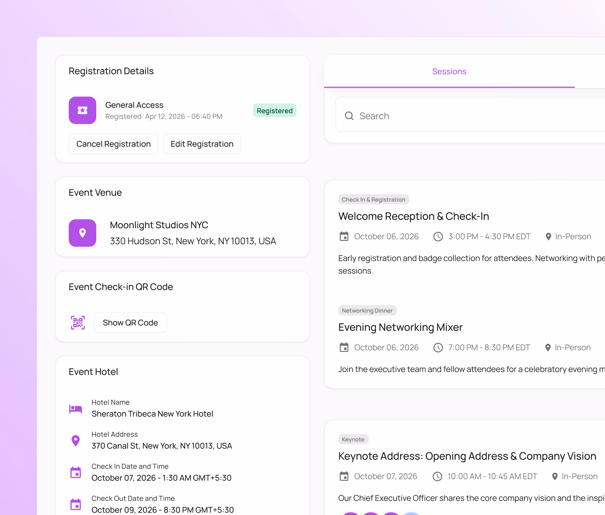 Event Hub - Personalized Experience