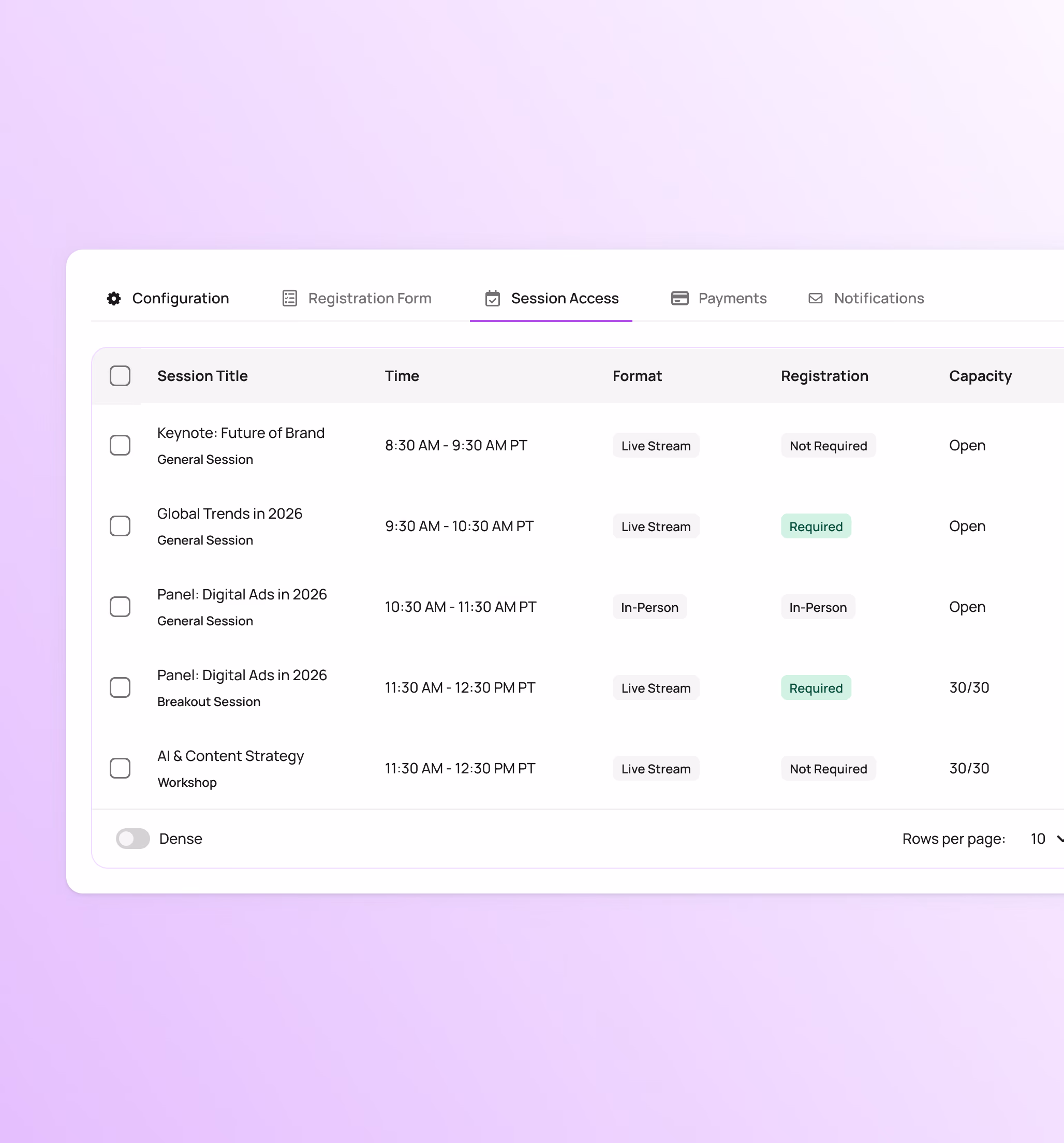 Event Hub - Session Level Controls