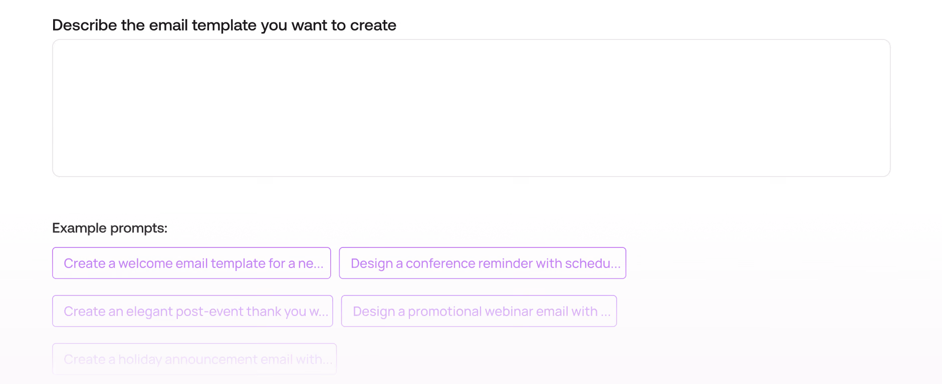 AI Event Builder - Email Templates & Copy