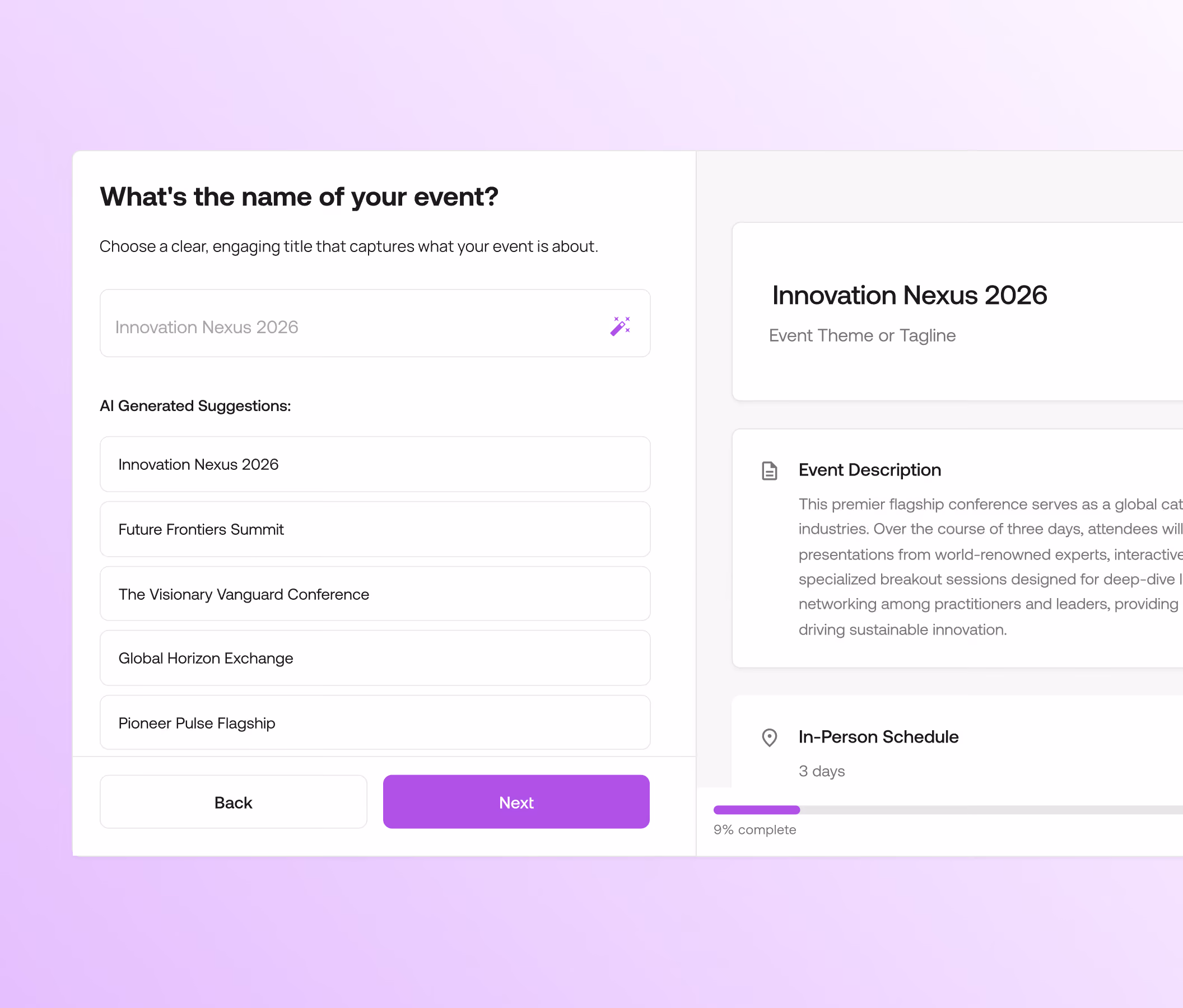 AI Event Builder - Smart Event Builder