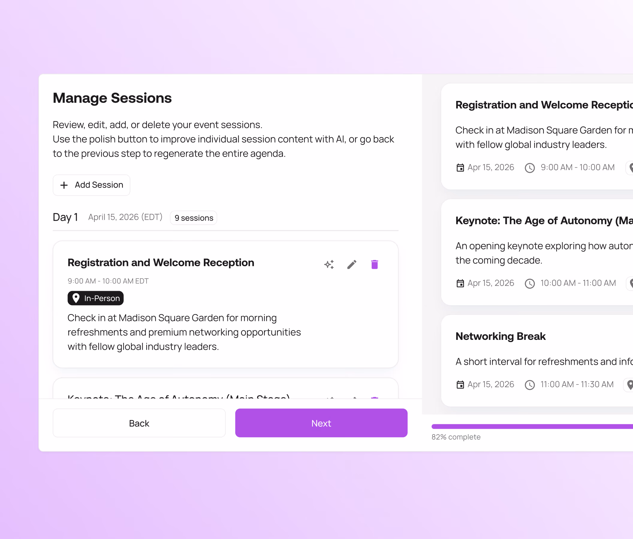 AI Event Builder - Content Generation Assistant