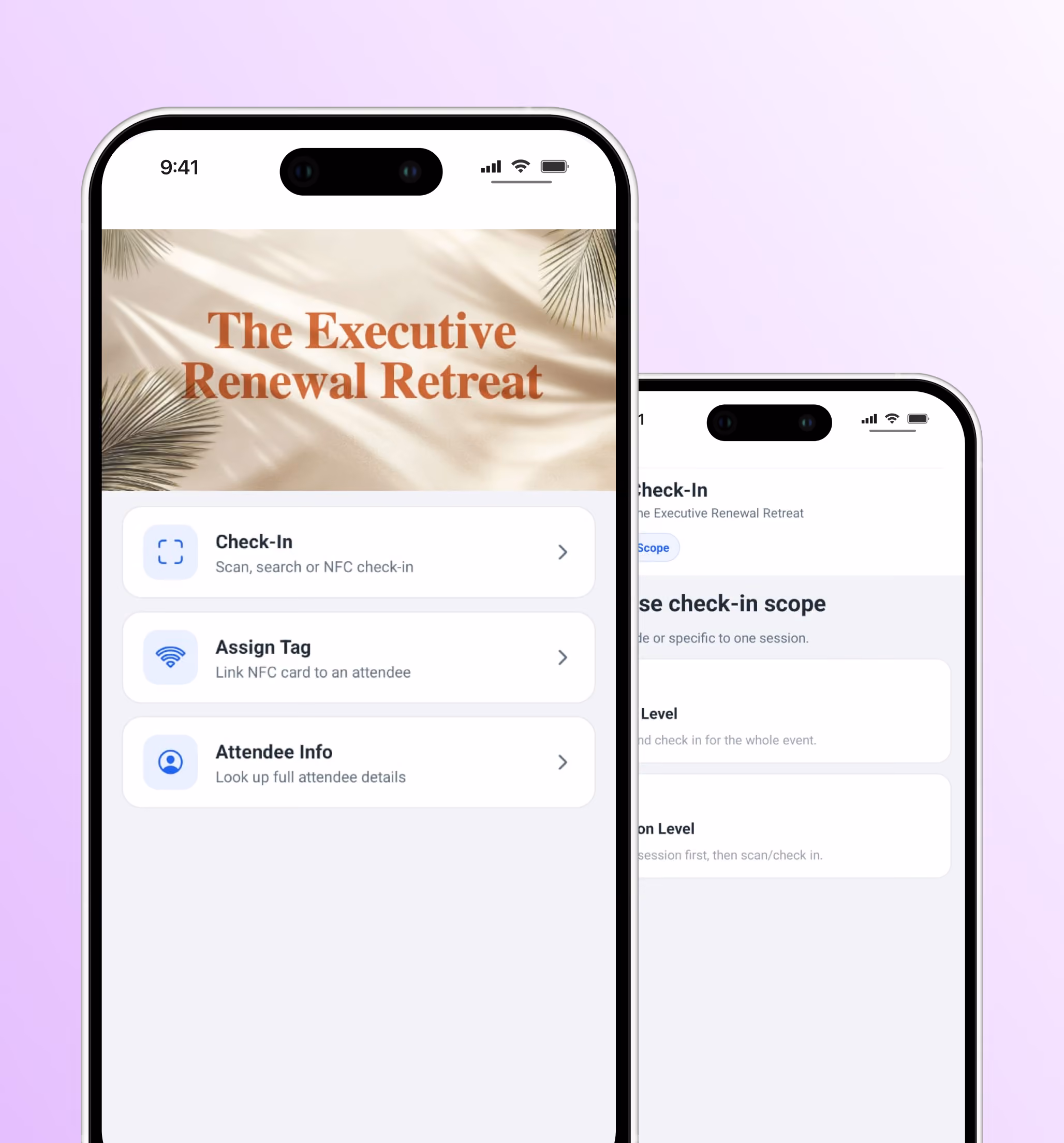 Event Types - Check-In