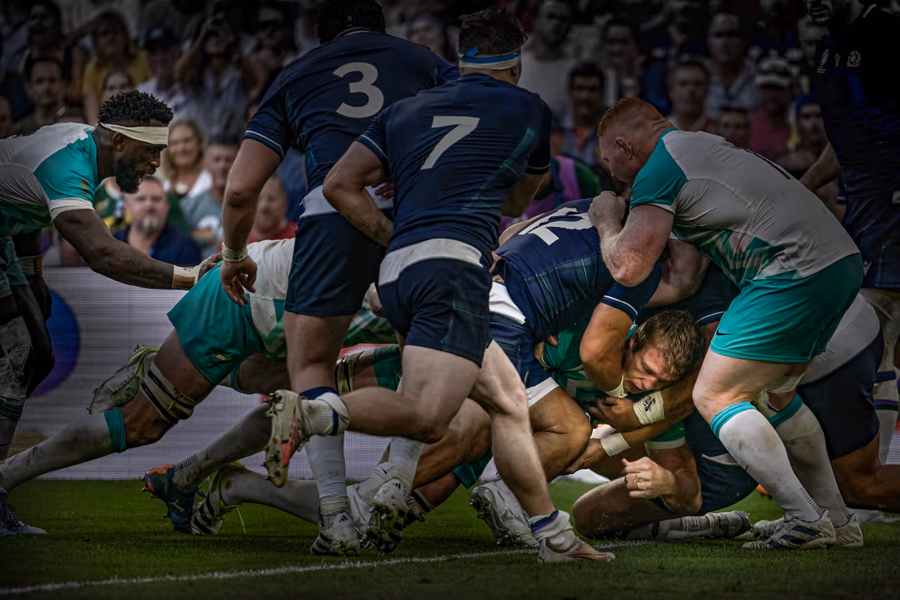 Match de rugby Écosse contre Afrique du Sud