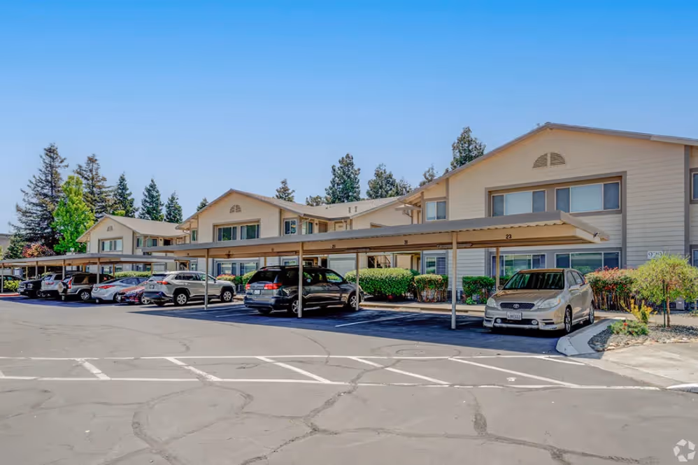 Exterior view of apartments