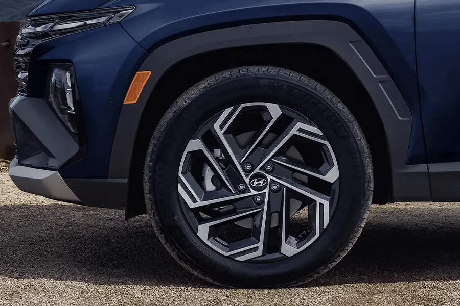 Hyundai SUV wheel close-up