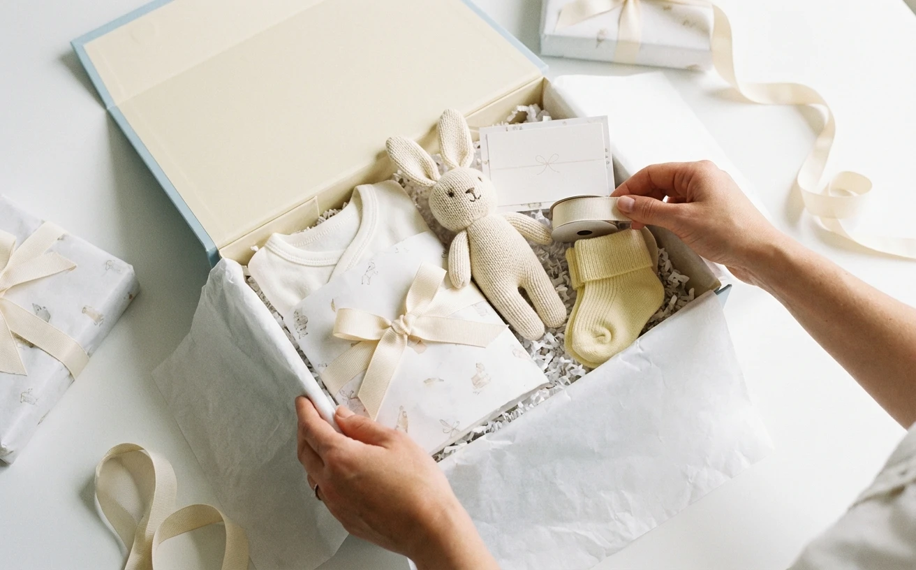 Kids store order with gift wrapping add-on increasing cart value