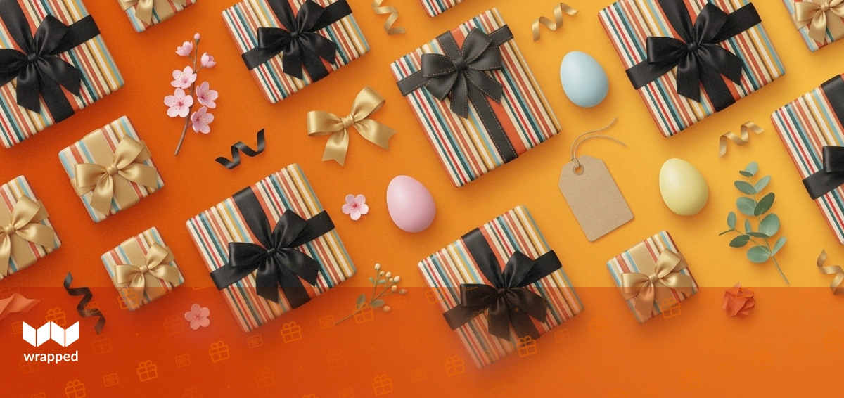 A world map with gift packages scattered across different countries showing varied gifting patterns