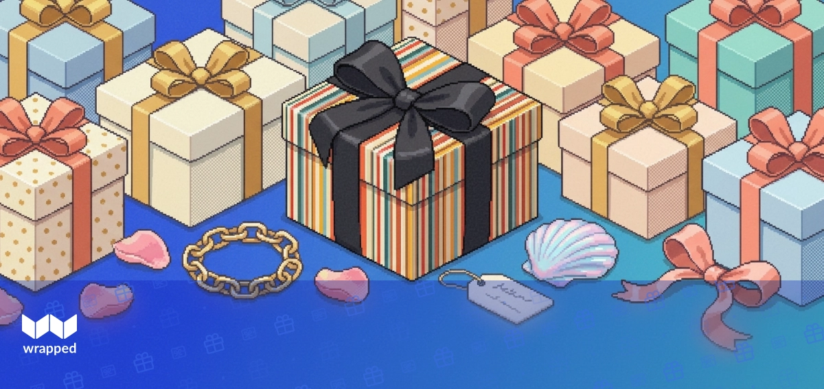 A necklace and bracelet nestled in tissue paper inside a gift box, ready to be sent to a loved one