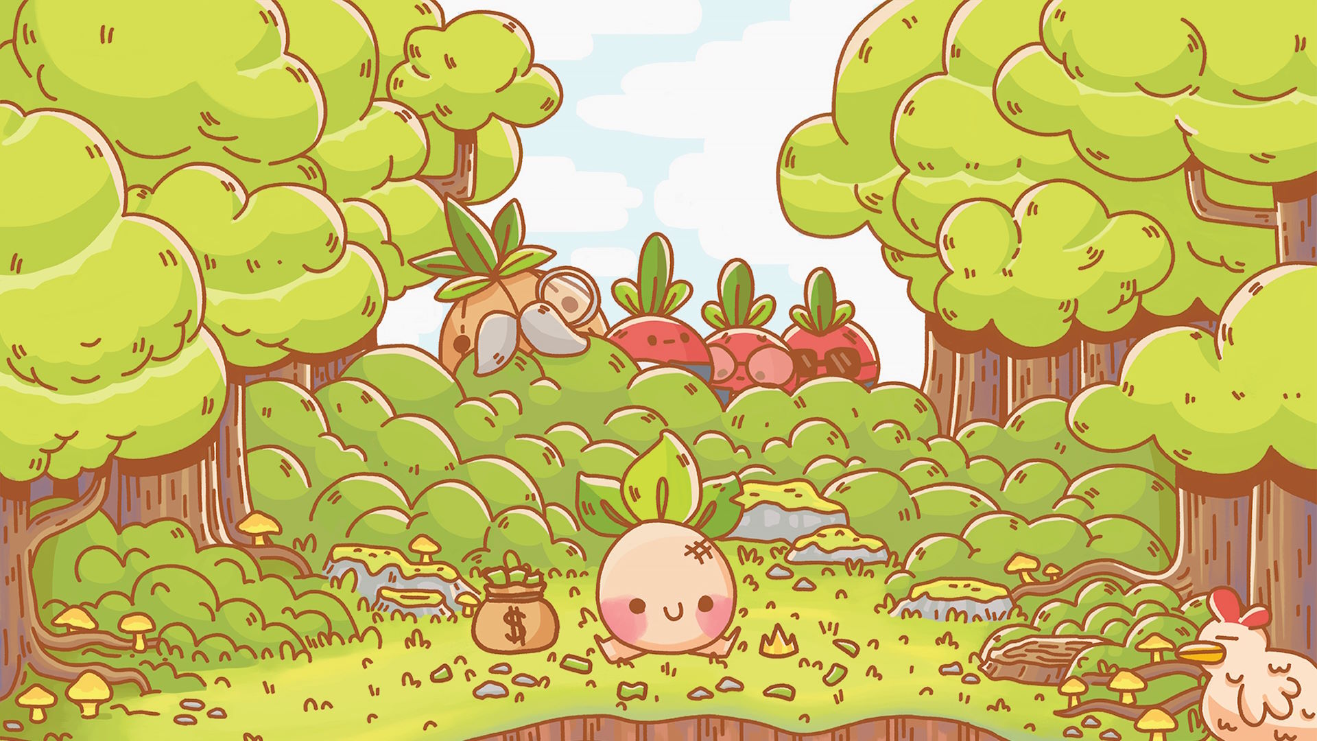 Play as an adorable yet trouble-making turnip. Avoid paying taxes, solve plantastic puzzles, harvest crops and battle massive beasts all in a journey to tear down a corrupt vegetable government!