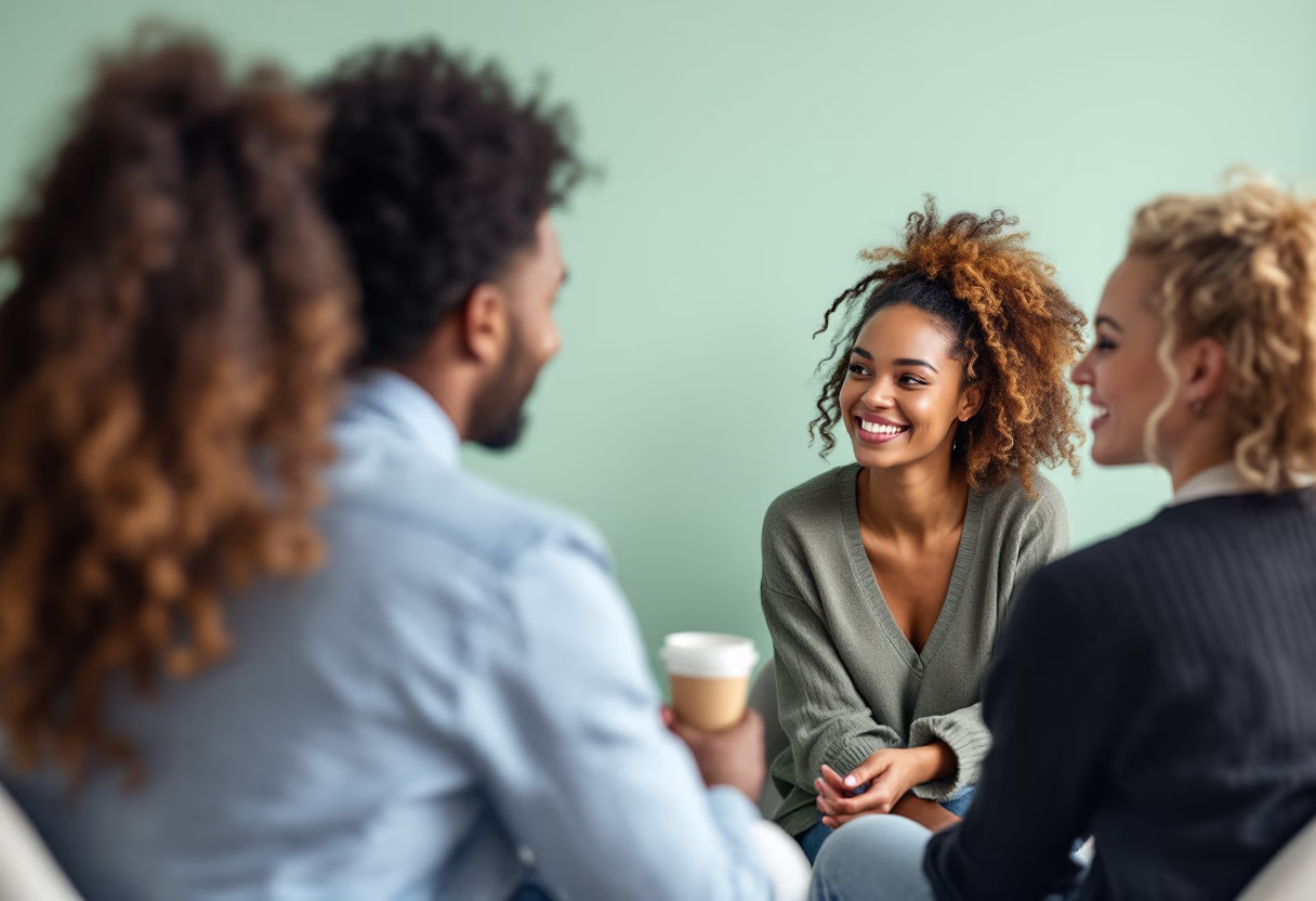 image of a coach consulting with a client