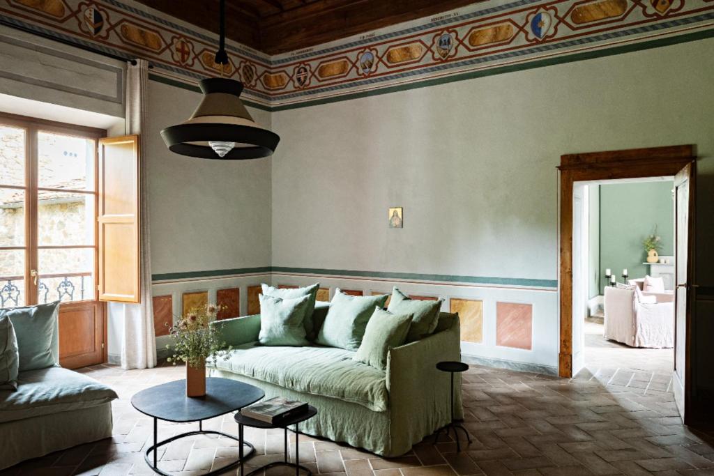 The restored pieve complex at Pieve Aldina, Radda in Chianti