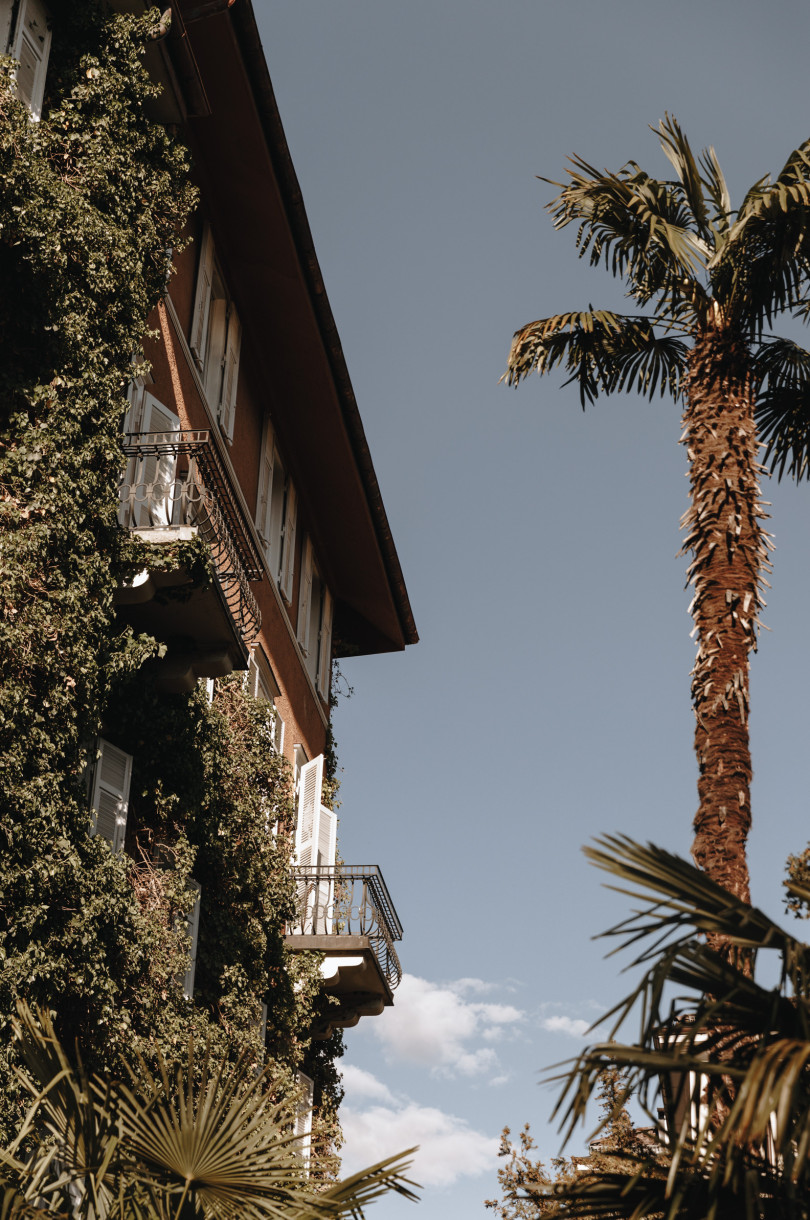 Parkhotel Mondschein in Bolzano, the courtyard of the city's oldest guesthouse