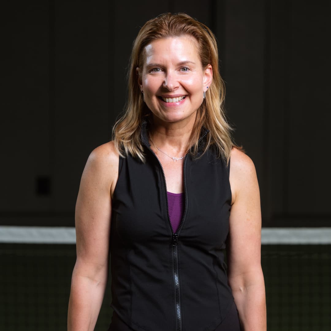 Profile picture of Cindy Kresch wearing a black sleeveless shirt.