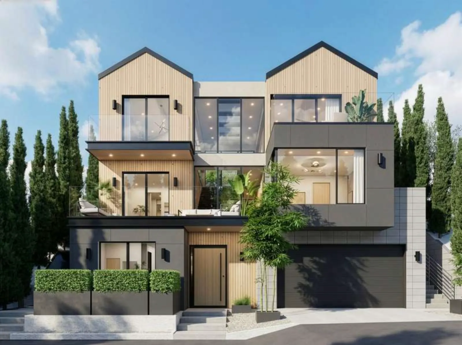 Don Alanis exterior – Letter Four pre-designed home Los Angeles