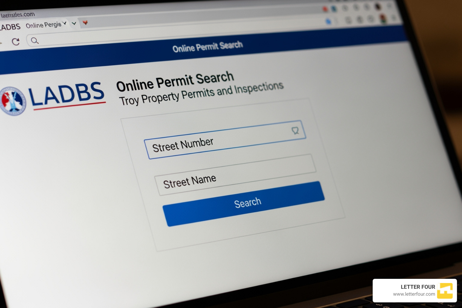 LADBS online search interface for property permits and inspections - ladbs permit and inspection report