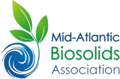 Mid-Atlantic Biosolids Association logo with green leaves and blue swirl design