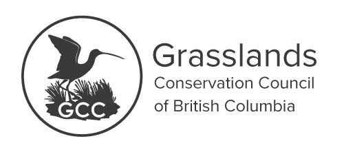Grasslands Conservation Council of British Columbia logo with bird silhouette and GCC initials.