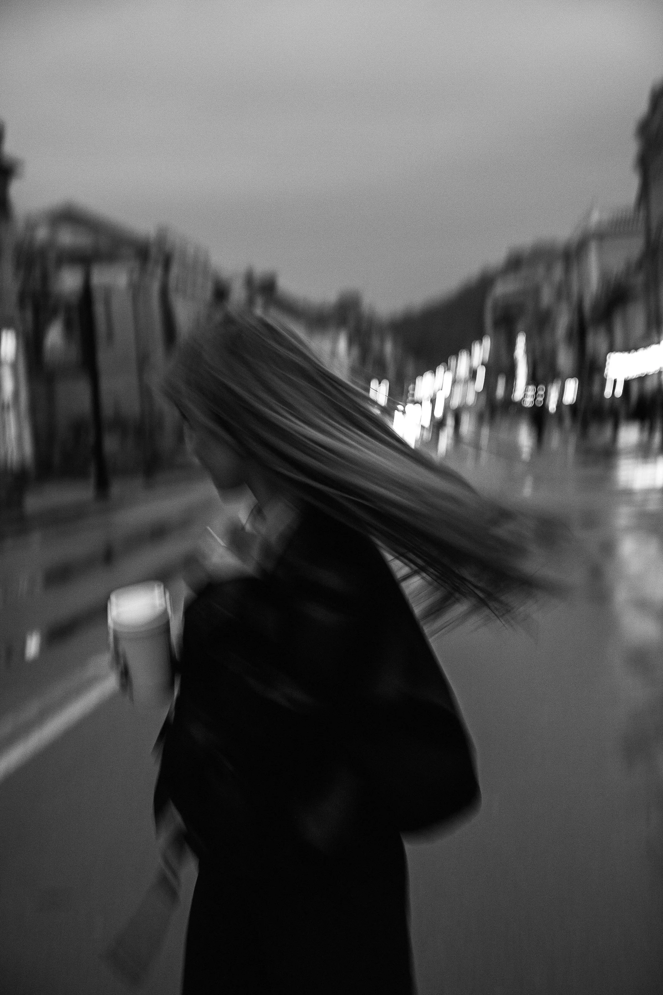 Aesthetic woman on the street